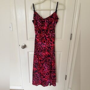 NWT Wren The Label Vibrant Floral Midi Dress